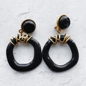 Tory Burch Wrapped Doorknocker Earrings